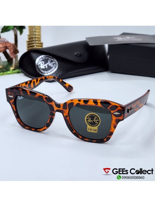 RB0322 STATE STREET SUNGLASSES - Turtle Shell