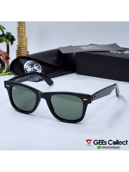 RB1998 Pure Black Wayfarer Sunglasses 