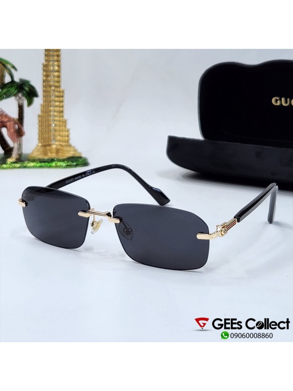 Men Square Rimless Sunglasses – Sun G Shades