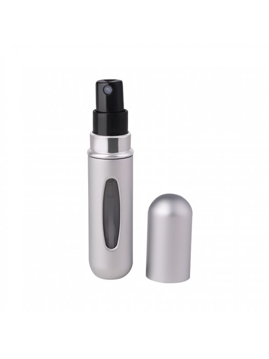 5ml Portable Mini Refillable Perfume Atomizer Bottle - Silver