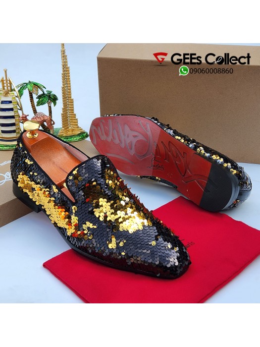 CL Black and Gold sided shoe