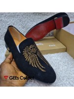 Christian Louboutin Suede Skull Loafer 