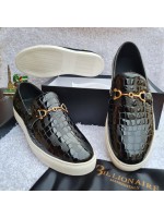 Billionaire Glossy Casual Quality Shoe - Black